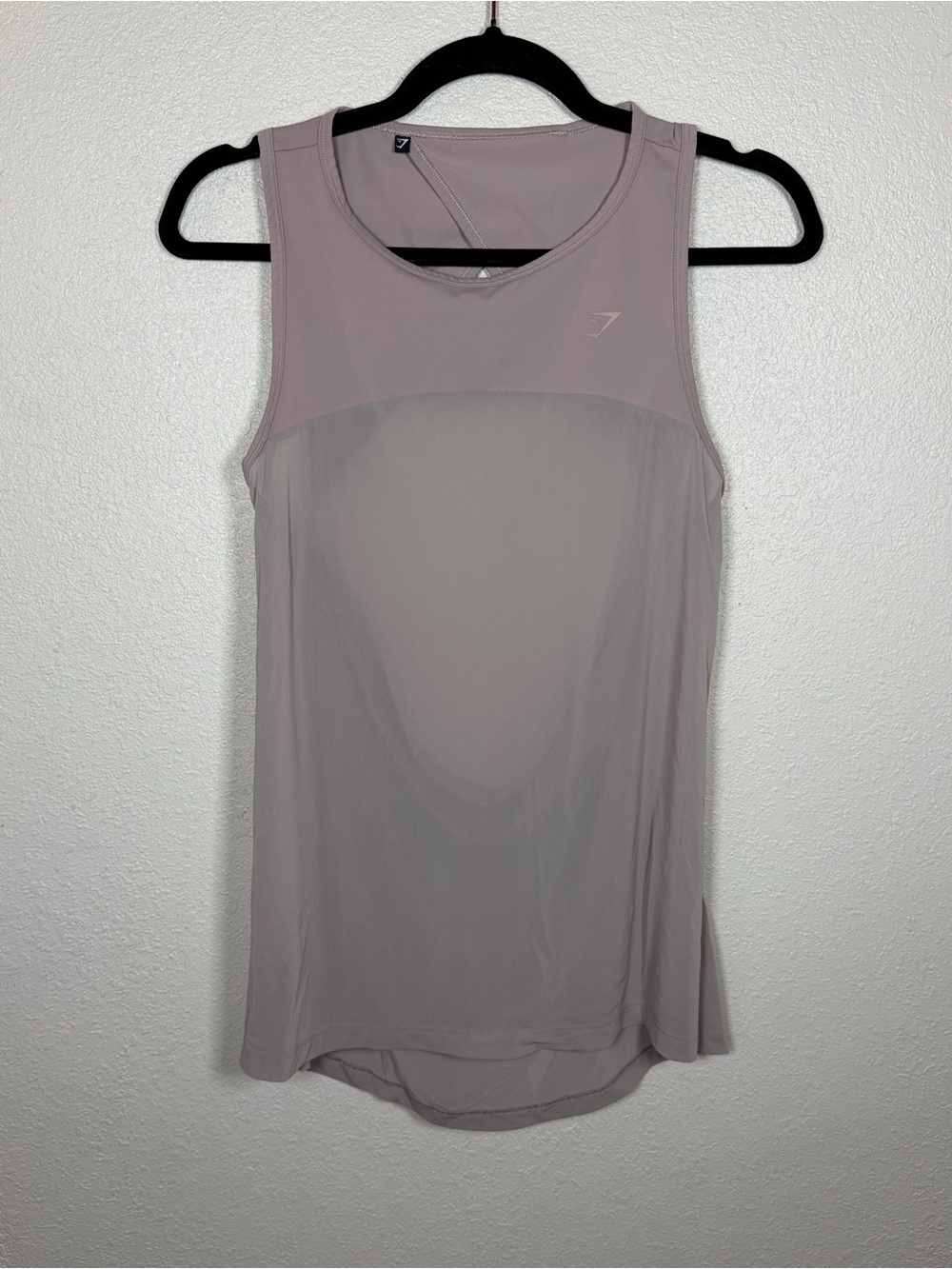 Gymshark M Women’s Mauve Open Back Speed Tank Mesh Athleisure Comfort Activewear - Picture 1 of 4